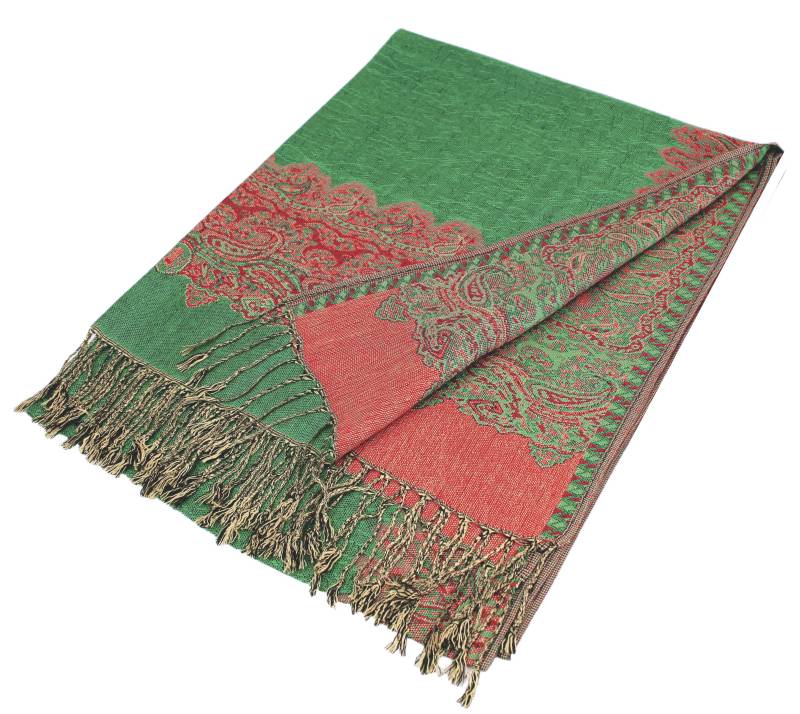 1 Dozen - 12 Pieces Border Pashmina Scarf Shawls