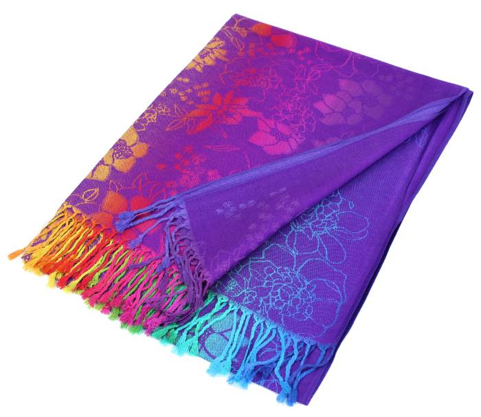 Colorful Florals Exotic Pashmina Scarf Shawls 051