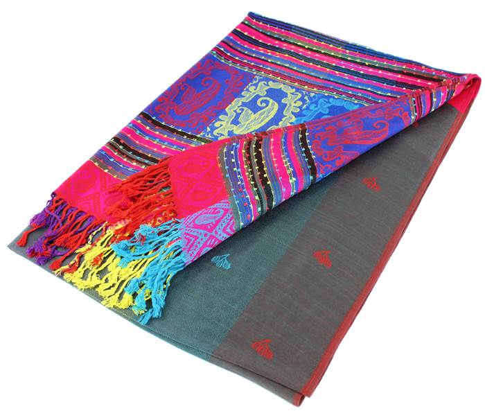 1 Dozen - 12 Pieces Rainbow Pashmina Scarf Shawls