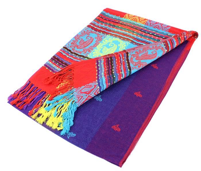 1 Dozen - 12 Pieces Rainbow Pashmina Scarf Shawls