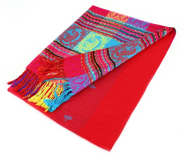 1 Dozen - 12 Pieces Rainbow Pashmina Scarf Shawls