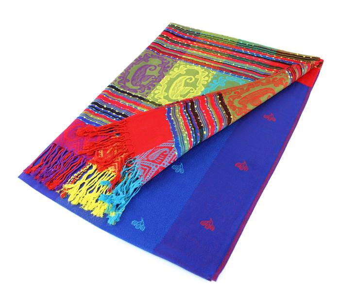 1 Dozen - 12 Pieces Rainbow Pashmina Scarf Shawls