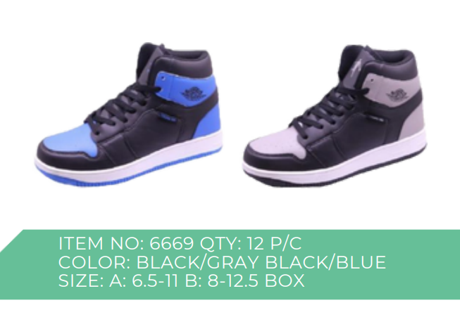 Style 6669 Mens Sneakers 12 Pc/Box