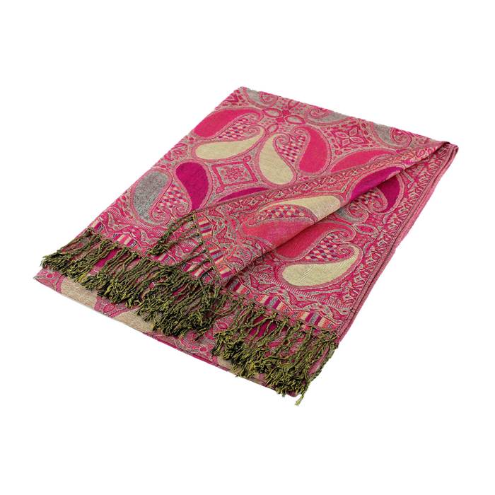 1 Dozen - 12 Pieces Large Paisley Pashmina Scarf Shawls