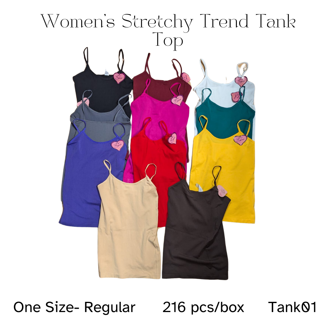 216 Piece Women's One Size Stretchy Tank tops