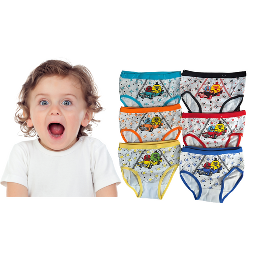 Boy's Toddler Underwear 6 Pack cute cartoon (2-4)