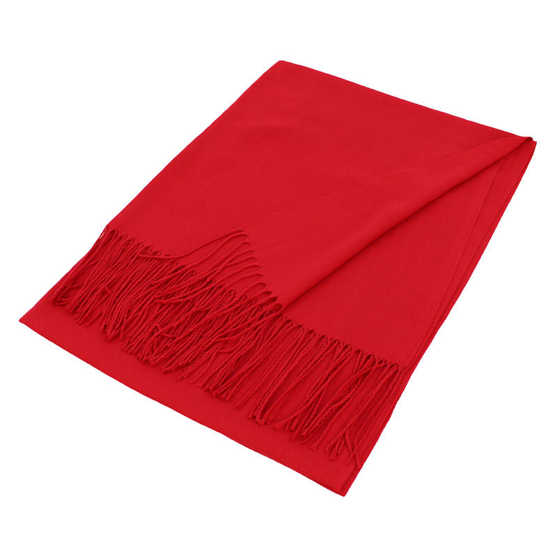 1 Dozen - 12 Pack of Solid Color Pashmina Scarf Shawls