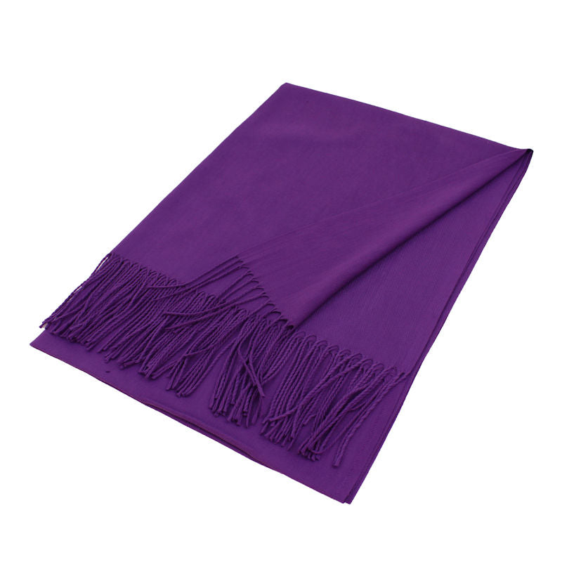 1 Dozen - 12 Pack of Solid Color Pashmina Scarf Shawls