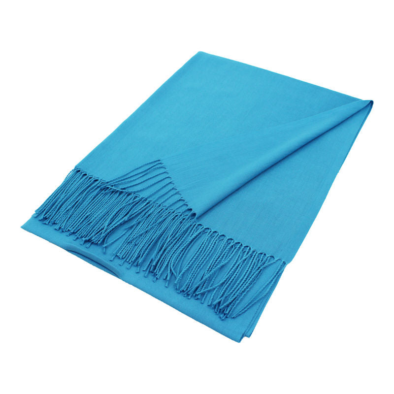 1 Dozen - 12 Pack of Solid Color Pashmina Scarf Shawls