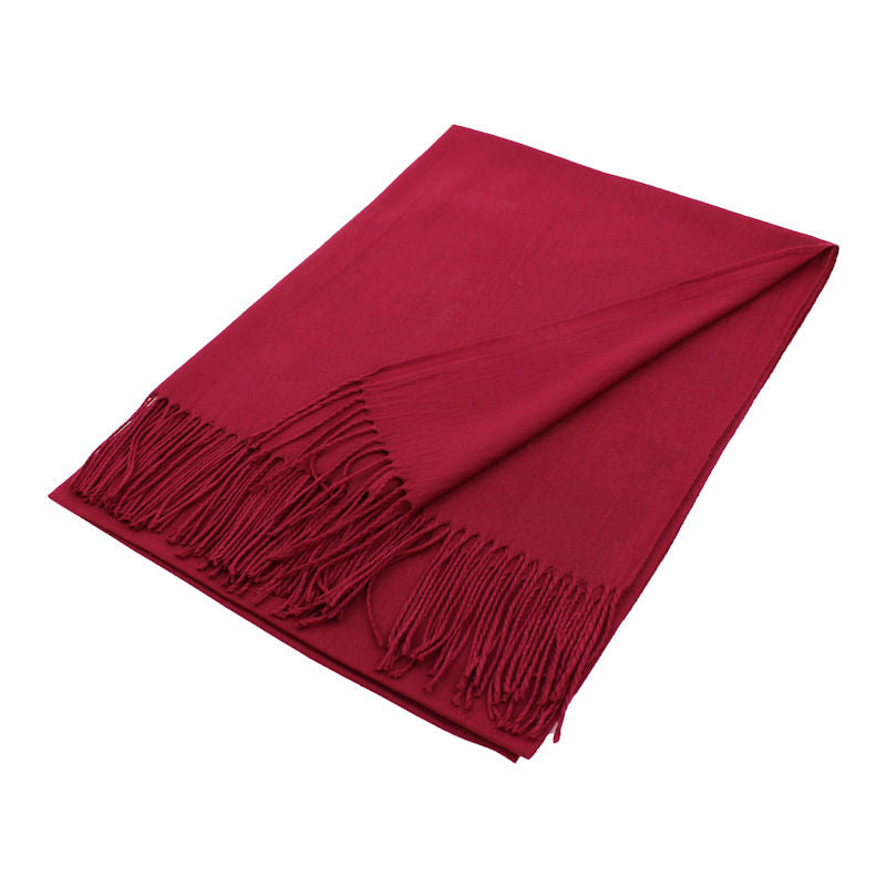 1 Dozen - 12 Pack of Solid Color Pashmina Scarf Shawls