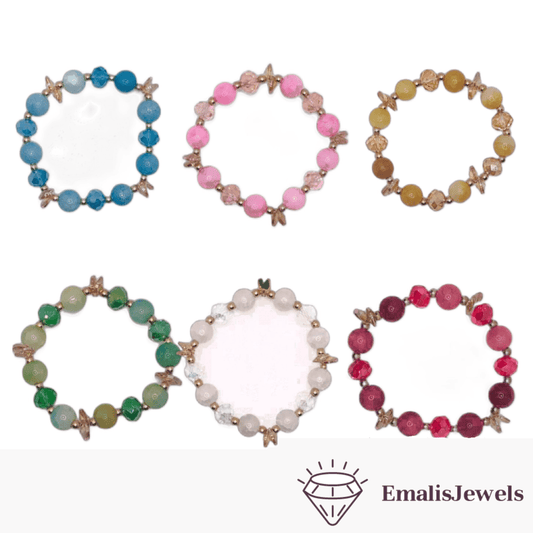 Beautiful Handmade Stone and Glass Beads Bracelets - PremiumBrandGoods