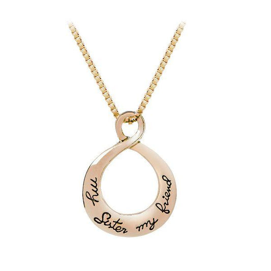 Beautiful Rose Gold Necklace my Sister my Friend - PremiumBrandGoods