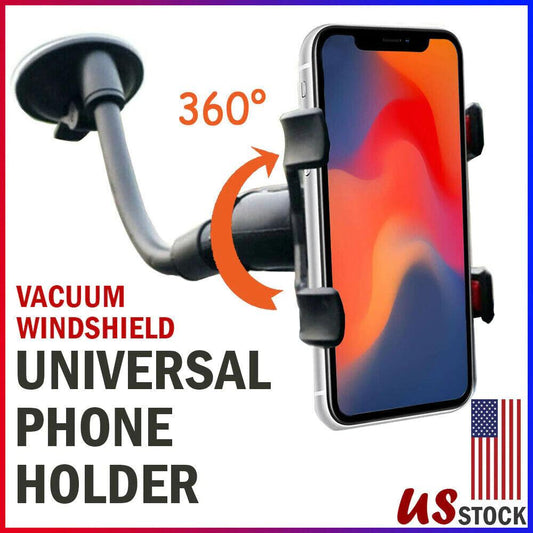 Car Windshield Vacuum Mount Cell Phone Holder Stand for Universal Iphone Samsung